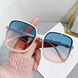 Oversized Rectangle Sunglasses - GoShopsy
